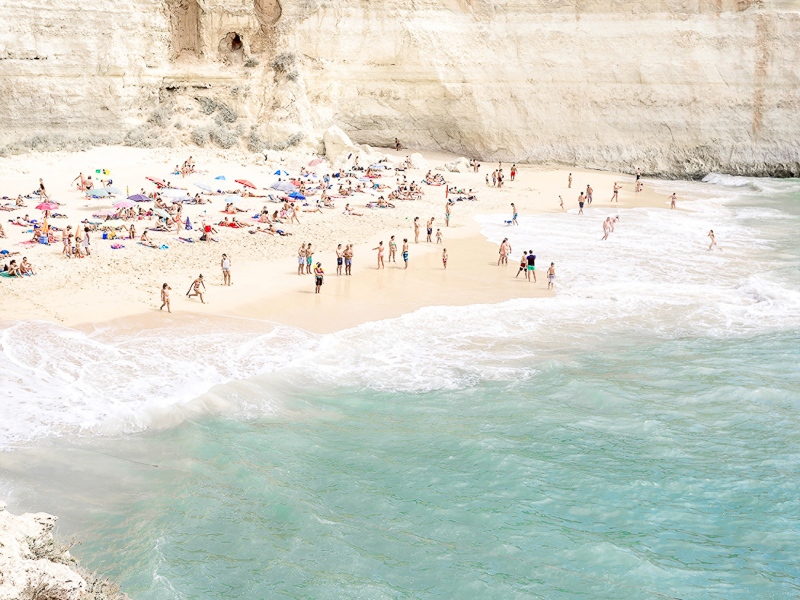 Nice Sand Beach Full Of People